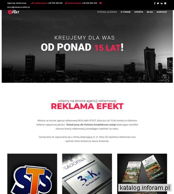 Kasetony reklamowe - REKLAMA EFEKT