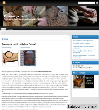 Renowacja mebli drzwi przedmiotów zabytkowych