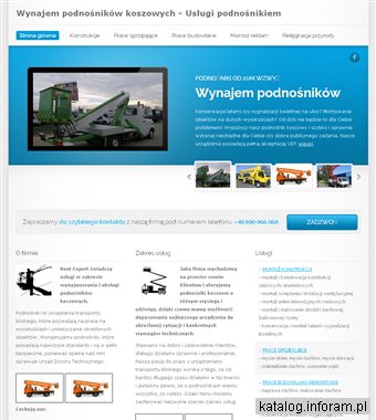 Usługi podnośnikiem w Rent Expert