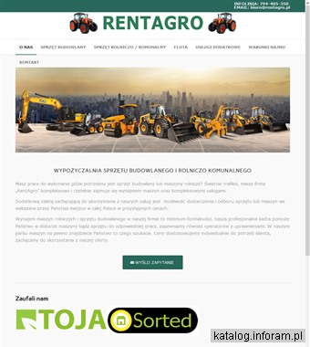 RentAgro.pl wypożyczalnia sprzętów budowlanych