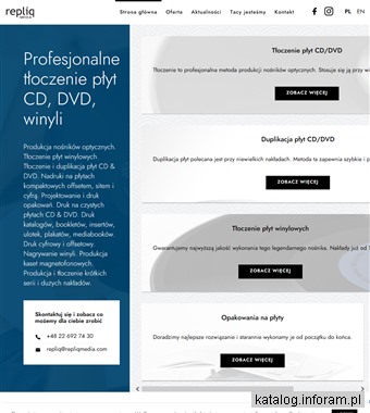 Nadruki na płytach CD i DVD - repliqmedia.com