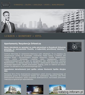 Mostostal SA - nowe apartamenty w centrum Warszawy - Rezydencja Orłowicza