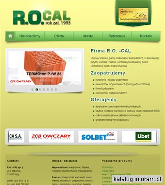 Dostawca materiałów budowlanych. Zaopatrujemy firmy, hurtownie i składy budowlane. ROCAL