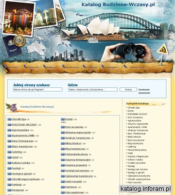 Katalog turystyczny Rodzinne-Wczasy.pl