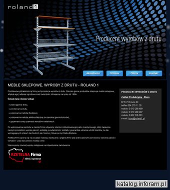 Metalowe meble sklepowe