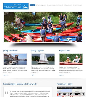 Jachty czarter i kajaki - Ruszamy.pl