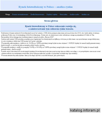 Rynek fotowoltaiczny