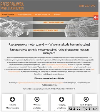 LEWANDOWSKI PAWEŁ badania pojazdów zabytkowych