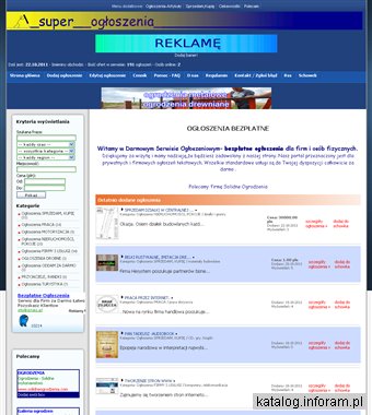 Ogłoszenia online darmowe