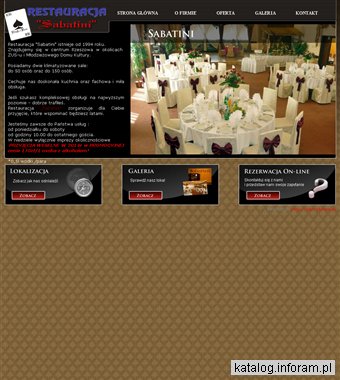 RESTAURACJA SABATINI sala weselna Rzeszów