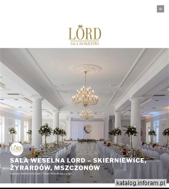 Lord - sala weselna w okolicy Skierniewic, Żyrardowa, Mszczonowa