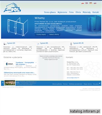 SANIPOL SPÓŁKA Z O.O. kabiny sanitarne z drzwiami