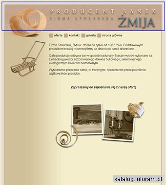 Stol-Hand. Produkcja sanek i produkcja zabawek z drewna. Krzak J. Sanki drewniane