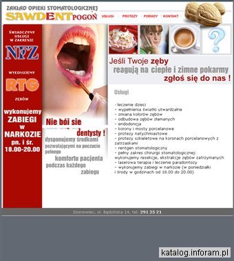 Sawdent-Pogoń. Gabinety stomatologiczne, stomatolog Sosnowiec
