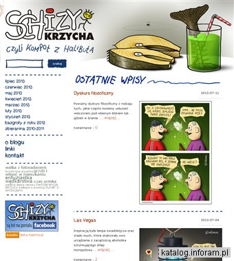 Schizy Krzycha - blog internetowy. Autorskie rysunki satyryczne