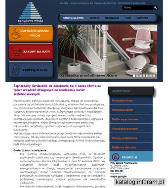 Schodowa winda - windy krzesełkowe, platformy schodowe dla niepełnosprawnych