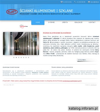 Ścianki biurowe aluminiowe