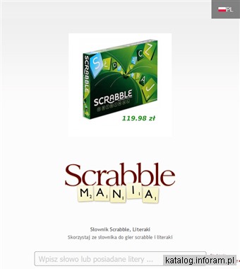 Anagram i słownik Scrabble