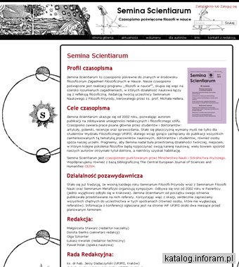 Czasopismo filozoficzne Semina Scientiarum