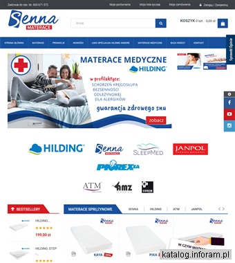 Sklep internetowy z materacami - sennamaterace.pl