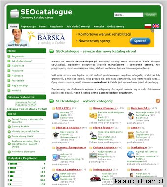 Darmowy katalog stron - SEOcatalogue