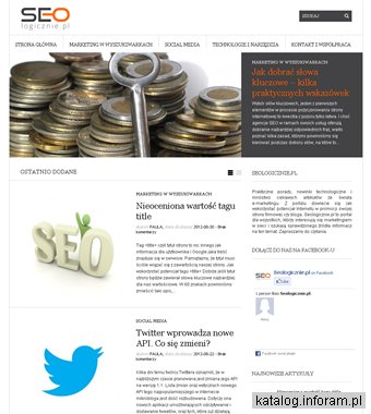 Portal o marketingu internetowym i technologiach webowych - Seologicznie.pl