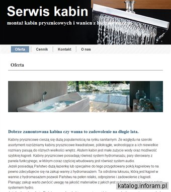 Serwis kabin - Montaż kabiny prysznicowej, naprawa wanny z hydromasażem, serwis kabiny prysznicowej