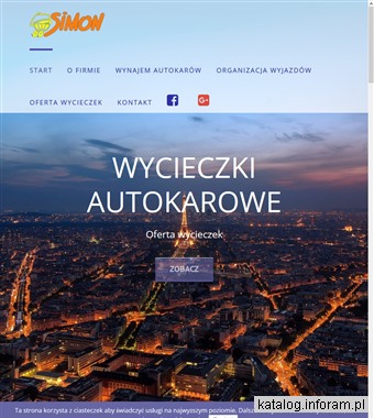 www.simon.travel.pl wynajem autokarów