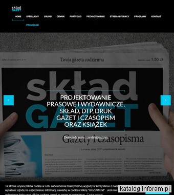 Projektowanie wydawnicze, skład gazet, czasopism i książek