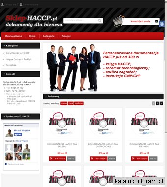Sklep-haccp.pl - dokumenty dla biznesu