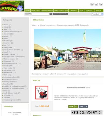 Sklep ogrodniczy OGRÓD - artykuły do ogrodu, domu, działki