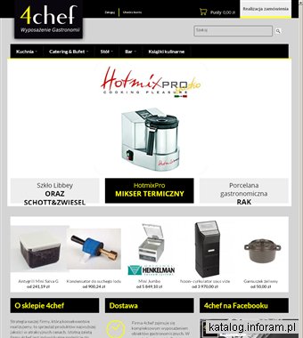 4chef - Wyposażenie gastronomii, kuchnia molekularna
