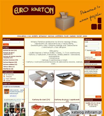 Sklep producenta - kartony, kartoniki, opakowania, pudła i pudełka z tektury