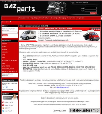 Gazparts sklep auto części Gazela Steyr Andoria Lublin Honker