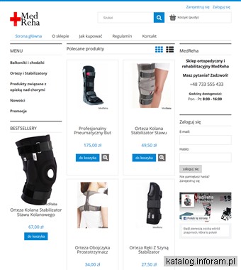 Orteza, stabilizator stawu skokowego - sklep MedReha