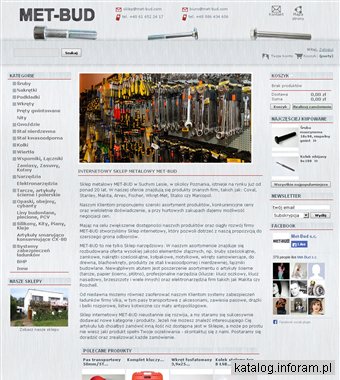 E-sklep narzędziowy, elementy złączne MET-BUD