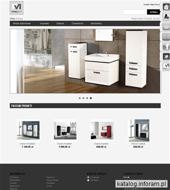 Meble łazienkowe Pro-M, sklep internetowy