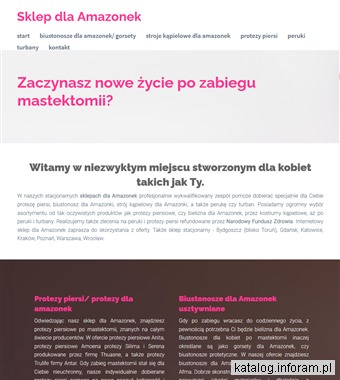 Staniki, biustonosz amazonki