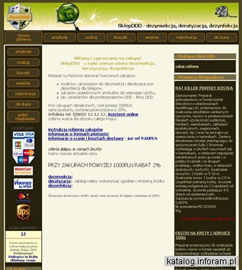 Sklep DDD - skuteczna dezynsekcja i deratyzacja