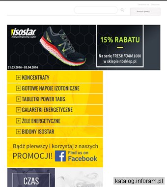 Isostar - sklep z odżywkami