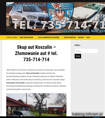 Skup aut Koszalin, Złomowanie aut całe Zachodniopomorskie