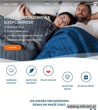Kołdry obciążeniowe sklep internetowy - sleep-changer.com