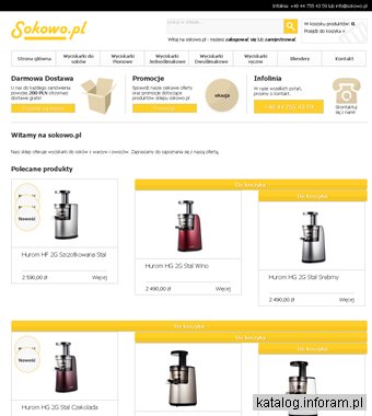 Wyciskarki do soków - Sokowo