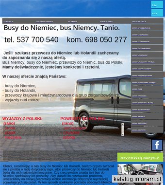 Bus do Niemiec, Holandii