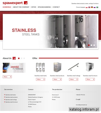 Producent zbiorników ze stali nierdzewnej