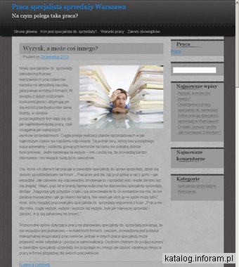 Praca specjalista ds. sprzedaży