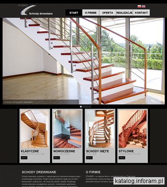 Kraków, drewniane schody i balustrady