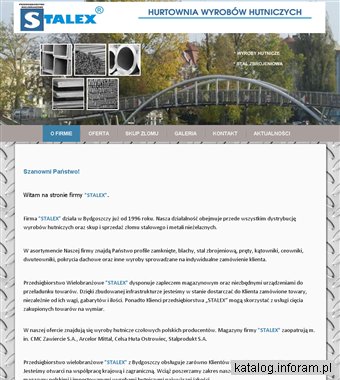 PRZEDSIĘBIORSTWO WIELOBRANŻOWE STALEX hutnicze wyroby Bydgoszcz