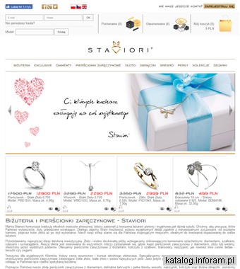 Pierścionki Zaręczynowe z Brylantem - Sklep STAVIORI