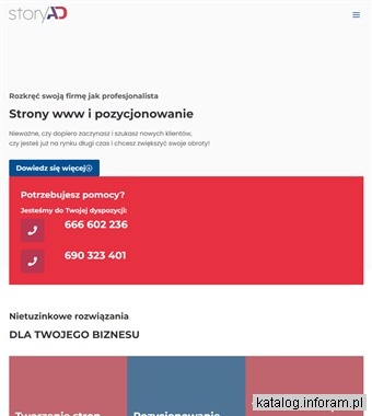 StoryAD - Pozycjonowanie i tworzenie stron